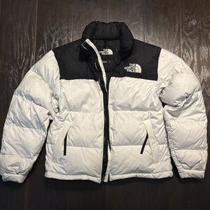 The North Face Black and White Puffer Jacket